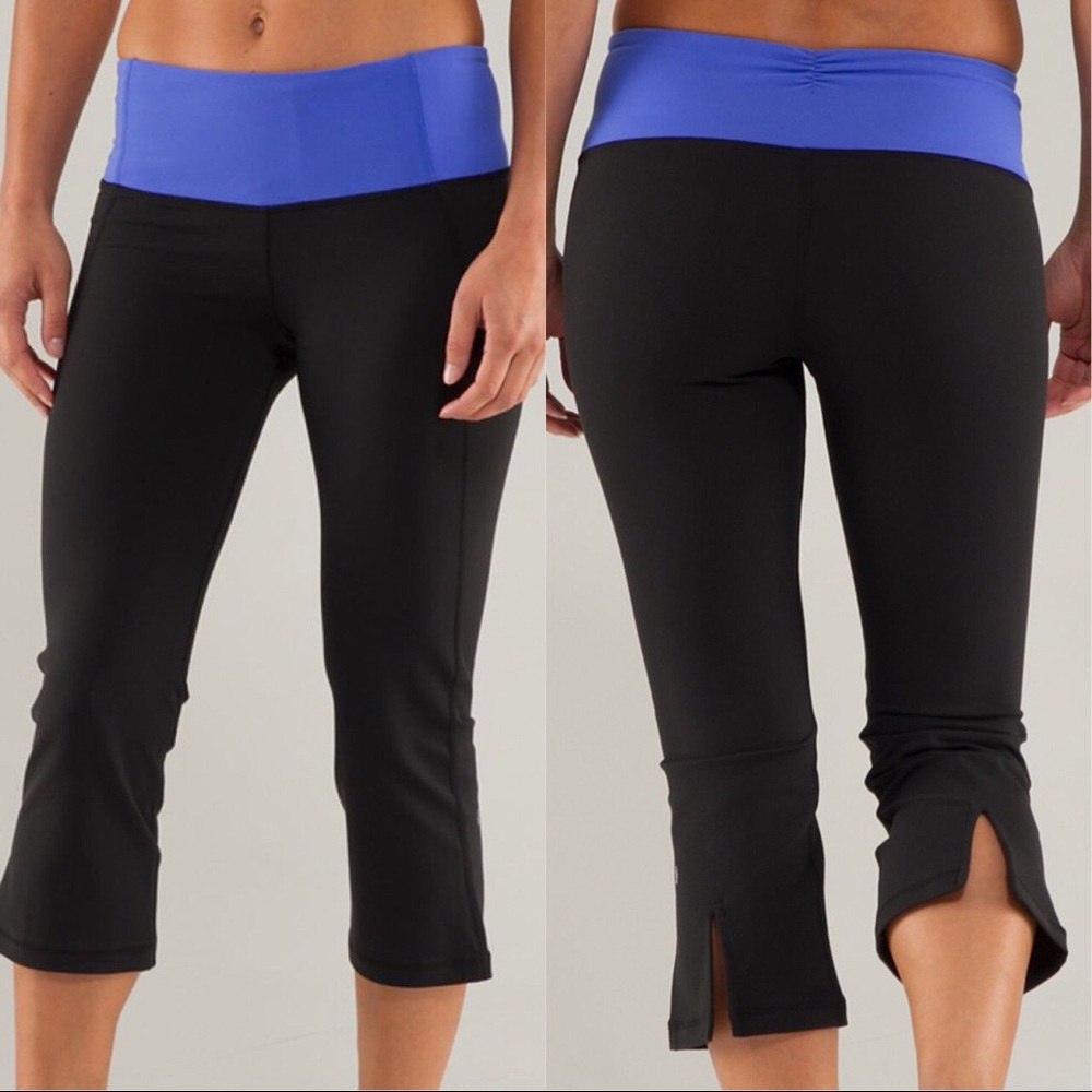 Lululemon Gather & Crow Crop Black Rocksteady 6